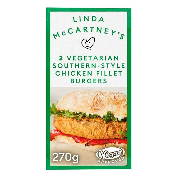 Linda McCartney's Vegan Southern-Style Chicken Fillet Burgers 270g (6pk)