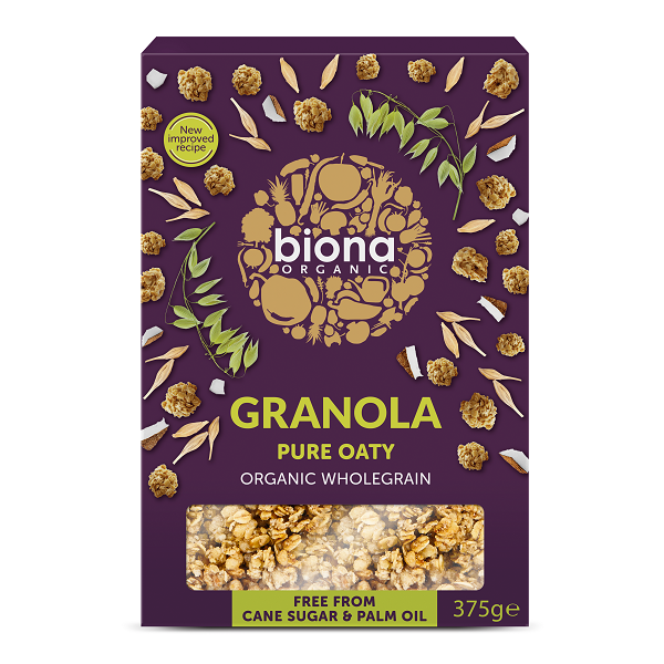 Biona Organic Pure Oaty Wholegrain Granola 375g