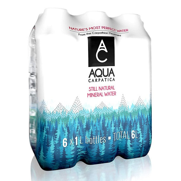 AQUA Carpatica Sodium-Free Still Natural Mineral Water 1Ltr (6pk)