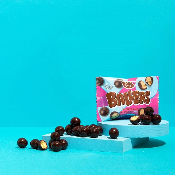 Doisy & Dam Ballers - Crunchy Dark Chocolate Balls 25g (18pk)