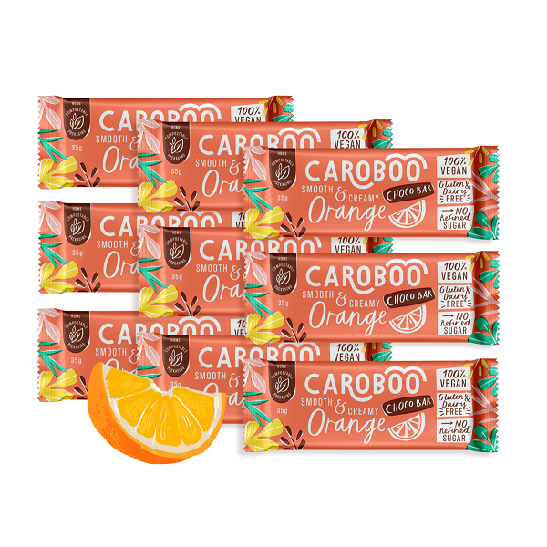 Caroboo Smooth & Creamy Orange Choco Bar 35g (9pk)