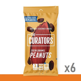 The Curators Cocoa Caramel Peanuts 35g (6pk)