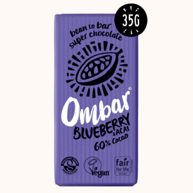 Ombar Vegan Blueberry & Acai Chocolate Bar 35g