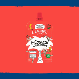 The Coconut Collaborative Strawberry and Banana Kids Yogurt Pouch 90g