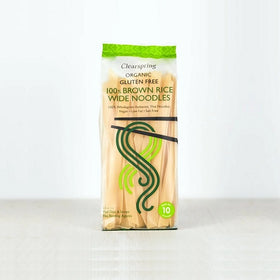 Clearspring Organic Gluten-Free 100% Brown Rice Wide Noodles 200g
