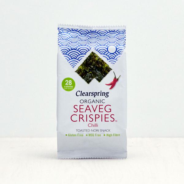 Clearspring Organic Seaveg Crispies - Chilli (Crispy Seaweed Thins) 4g