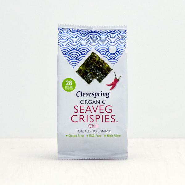 Clearspring Organic Seaveg Crispies Multipack - Chilli (Crispy Seaweed Thins) 4g (3pk)
