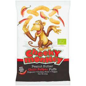 Cheeky Monkey Peanut Butter Puffs - Chilli 60g