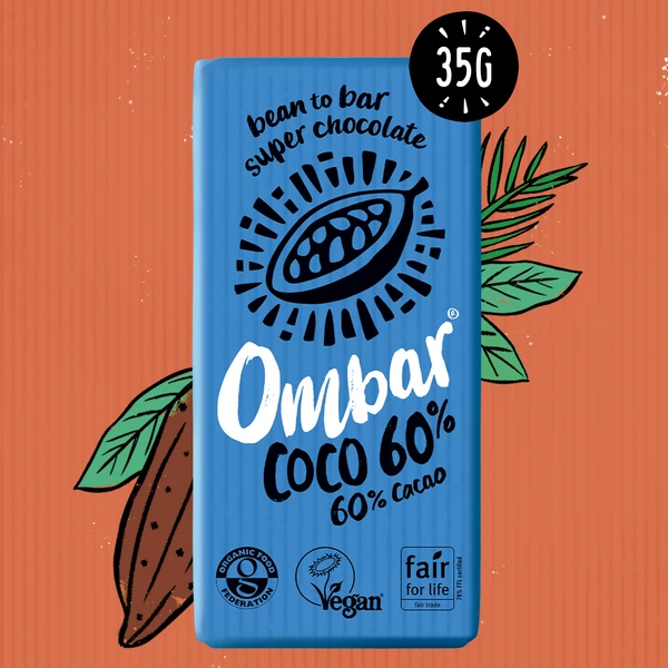 Ombar Vegan Coco 60% Chocolate Bar 35g