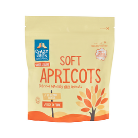 Crazy Jack Organic Snack & Share Ready To Eat Soft Apricots 200g