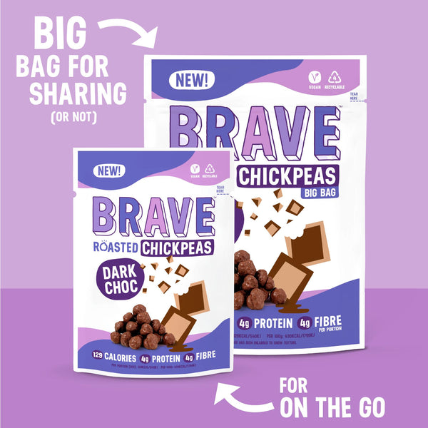 Brave Roasted Chickpeas - Dark Chocolate Sharing Bag