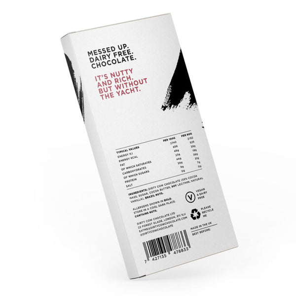 Dirty Cow Brazillionaire Chocolate Bar 80g