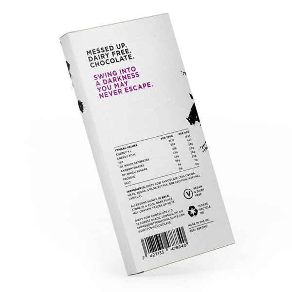 Dirty Cow Plain Tarzan Chocolate Bar 80g