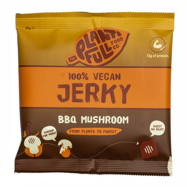 Plantifull Food BBQ Mushroom Vegan Jerky 30g