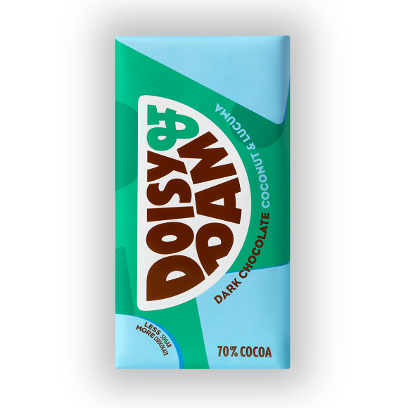 Doisy & Dam Coconut & Lucuma Dark Chocolate Bar 80g
