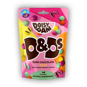 Doisy & Dam Naturally Coloured Dark Chocolate Drops Sharing Bag 80g