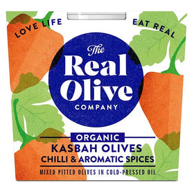 Real Olive Co. Organic Kasbah Olives Deli Pot 185g