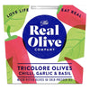 Real Olive Co. Chilli & Garlic Tricolore Olives Deli Pot 185g