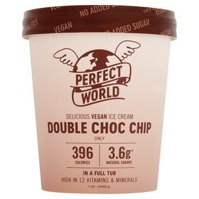 Perfect World Double Choc Chip Vegan Ice Cream 500ml