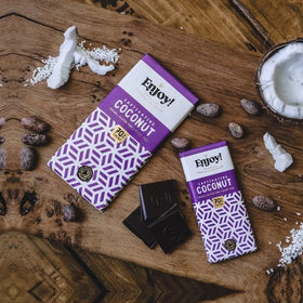 Enjoy! Captivating Coconut 70% Cacao Chocolate Bar 35g
