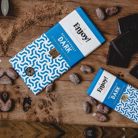 Enjoy! Delightfully Dark 70% Cacao Chocolate Bar 70g