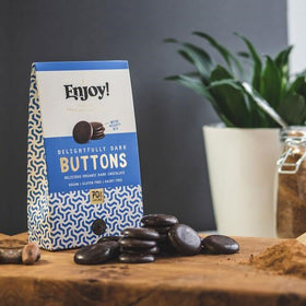 Enjoy! Delightfully Dark 70% Chocolate Buttons 96g