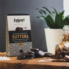Enjoy! Salted Caramel Filled Chocolate Buttons 96g