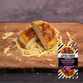 White Rabbit Farmhouse Focaccine - Cheddar & Onion (2pk)