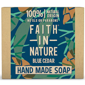 Faith In Nature Hand Made Blue Cedar Soap