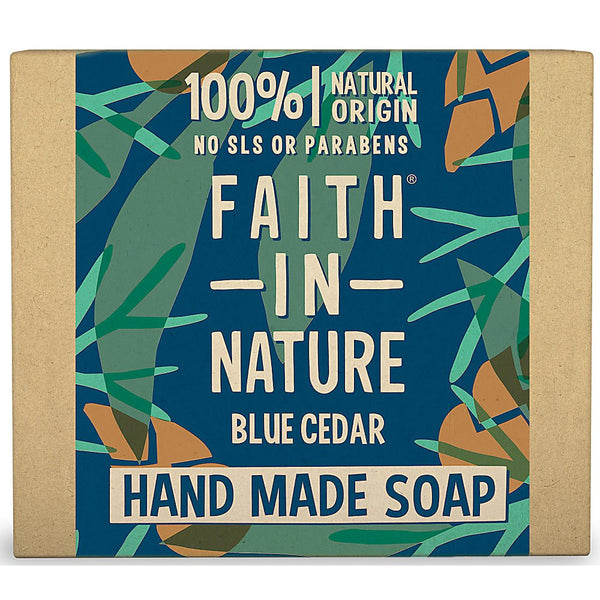 Faith In Nature Hand Made Blue Cedar Soap