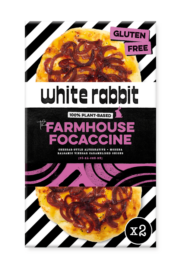 White Rabbit Farmhouse Focaccine - Cheddar & Onion (2pk)