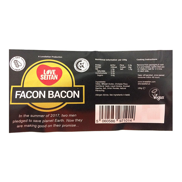 LoveSeitan Facon Bacon 150g