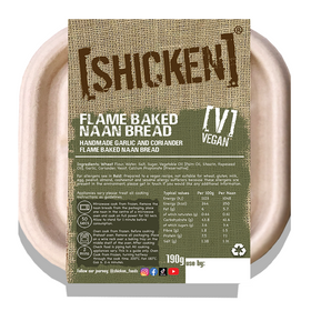 [SHICKEN] Handmade Flame Baked Garlic & Coriander Naan Bread