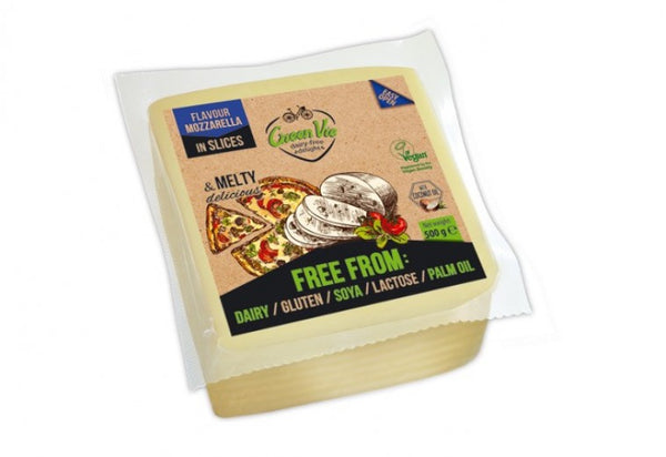 GreenVie Mozzarella Slices 500g