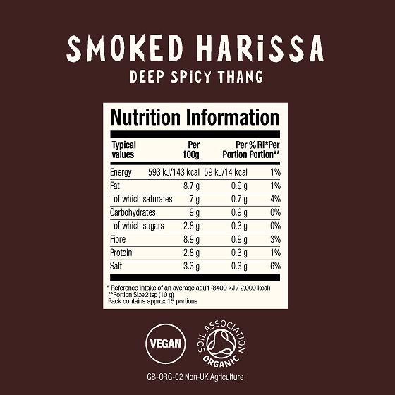 HLTHPUNK Organic Smoked Harissa Chilli Paste 150g