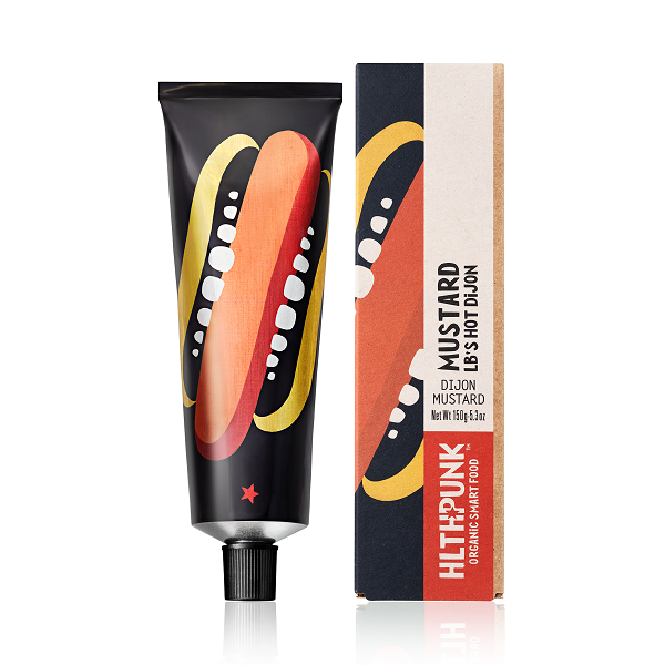HLTHPUNK Organic Mustard LB's Hot Dijon 150g