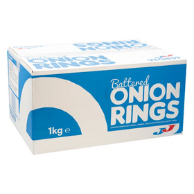 JJ Battered Onion Rings 1kg (2pk)