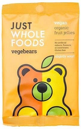 Just Wholefoods Jellies - Slightly Sour Vegebears 70g