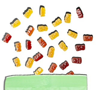 Just Wholefoods Jellies - Fruit Vegebears 70g