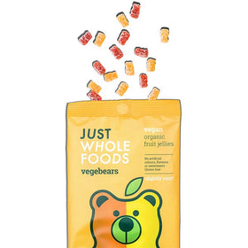 Just Wholefoods Jellies - Slightly Sour Vegebears 70g
