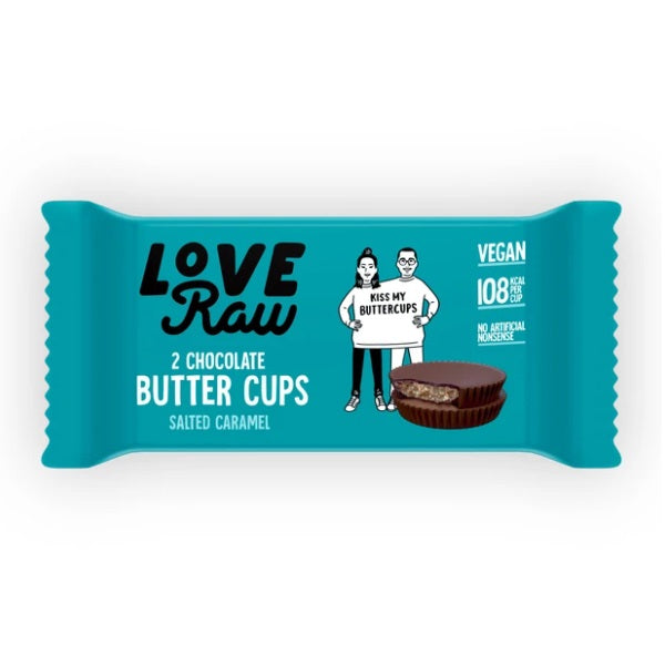 LoveRaw Chocolate Salted Caramel Butter Cups (6pk)