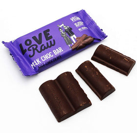 LoveRaw Just Chocolate M:Lk Choc Bar 30g