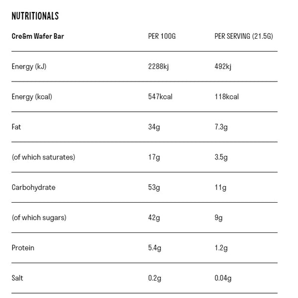 LoveRaw Vegan Cre&M Filled Wafer Bars 43g (6pk)