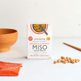 Clearspring Organic Instant Miso Soup Paste - Ginger & Turmeric 15g