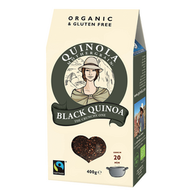 Quinola Organic Gluten-Free Crunchy Black Quinoa 400g