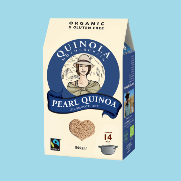 Quinola Organic Gluten-Free Smooth White Pearl Quinoa 500g