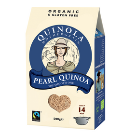 Quinola Organic Gluten-Free Smooth White Pearl Quinoa 500g