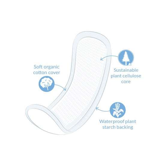 Natracare Night Time Natural Maxi Pads (10)