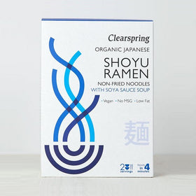 Clearspring Organic Japanese Shoyu Ramen Noodles with Soya Sauce Soup 105g