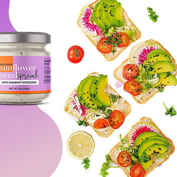 Namaste Vegan Sunflower Seed Spread With Rainbow Peppercorn 160g